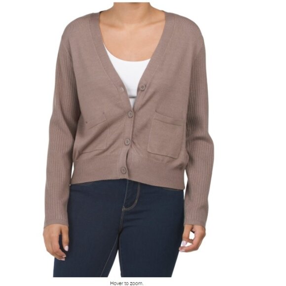 CALVIN KLEIN JEANS  V-neck Long Sleeve Cardigan  -M - Picture 1 of 1